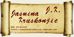 Jasmina Kruškonjić vizit kartica